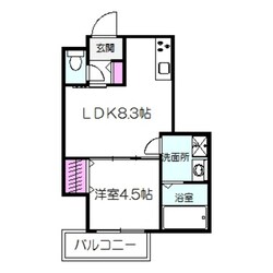 クリエオーレ上住吉の物件間取画像